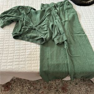 Green two piece
